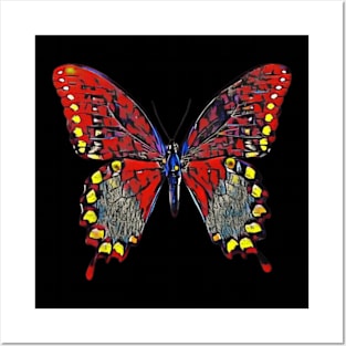 Butterfly Tie Dye art design Posters and Art